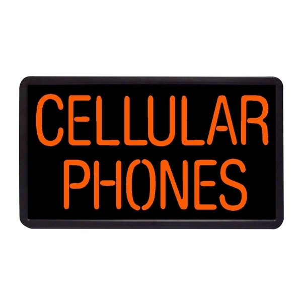 13" x 24" Simulated Neon Sign - Phones/Electronics - 13" x 24" Simulated Neon Sign - Phones/Electronics - Image 3 of 6