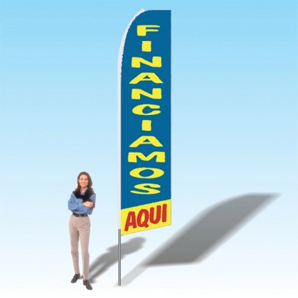 15ft. Advertising Banner Flag - Financial - 15ft. Advertising Banner Flag - Financial - Image 10 of 13
