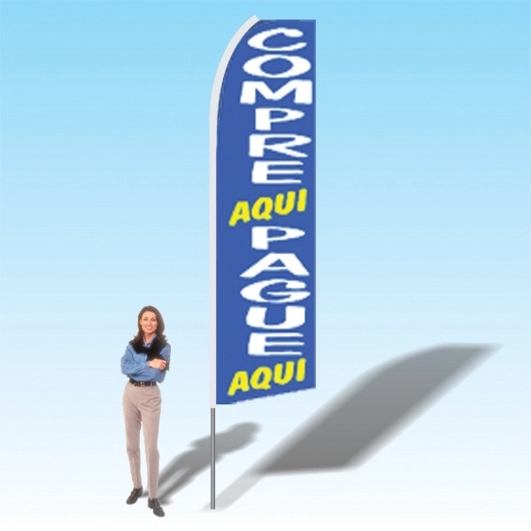 15ft. Advertising Banner Flag - Financial - 15ft. Advertising Banner Flag - Financial - Image 8 of 13