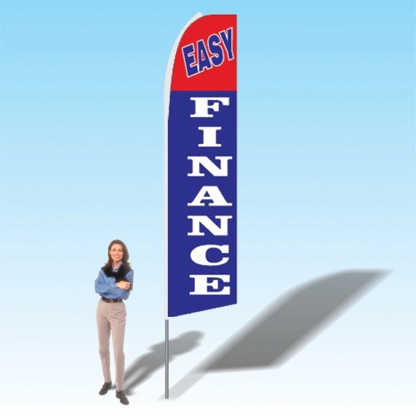 15ft. Advertising Banner Flag - Financial - 15ft. Advertising Banner Flag - Financial - Image 4 of 13