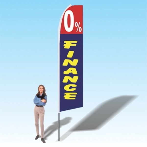 15ft. Advertising Banner Flag - Financial - 15ft. Advertising Banner Flag - Financial - Image 3 of 13