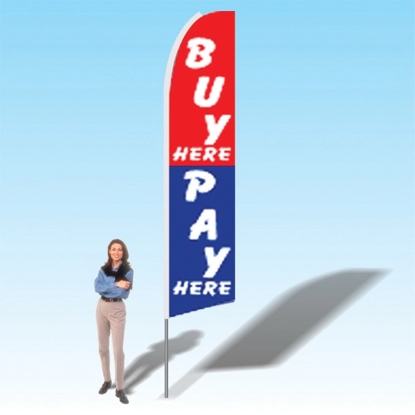 15ft. Advertising Banner Flag - Financial - 15ft. Advertising Banner Flag - Financial - Image 1 of 13