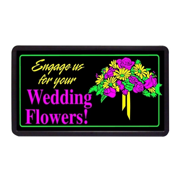 13" x 24" Simulated Neon Sign - Party/Gifts/Flowers - 13" x 24" Simulated Neon Sign - Party/Gifts/Flowers - Image 3 of 8