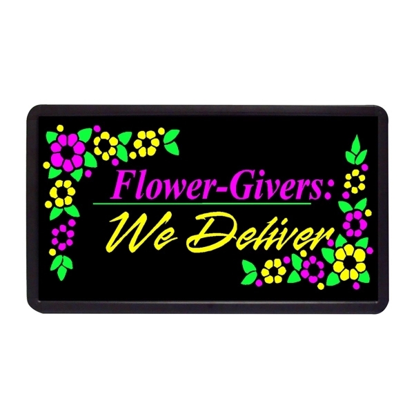 13" x 24" Simulated Neon Sign - Party/Gifts/Flowers - 13" x 24" Simulated Neon Sign - Party/Gifts/Flowers - Image 7 of 8