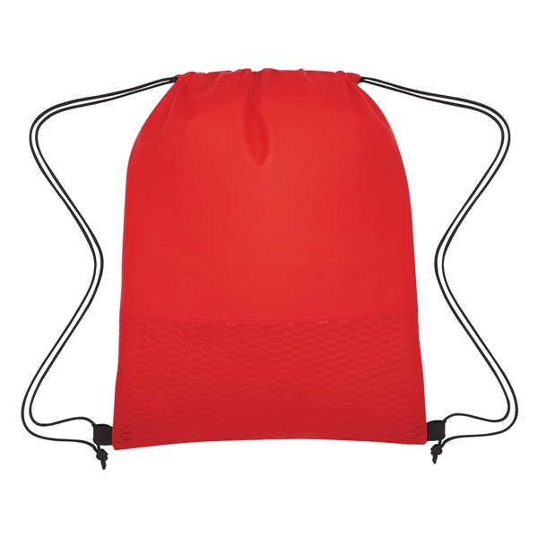 Wave Design Non-Woven Drawstring Bag - Wave Design Non-Woven Drawstring Bag - Image 15 of 24