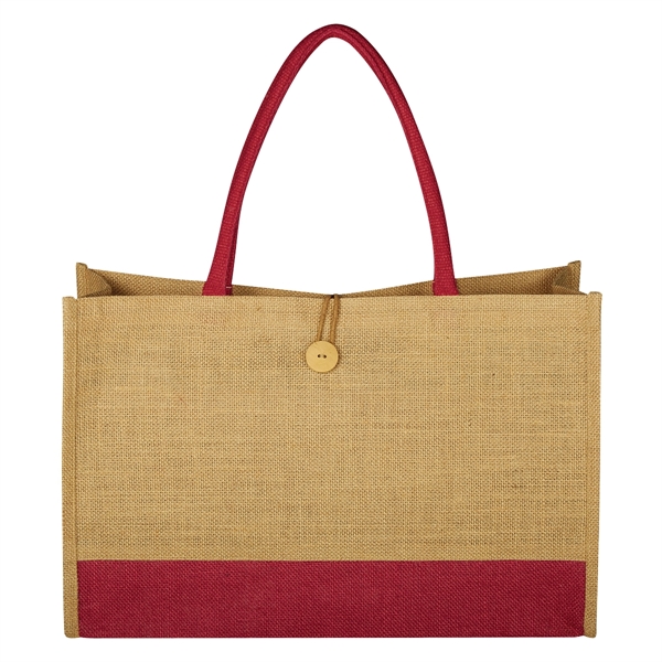 Jute Box Tote Bag - Jute Box Tote Bag - Image 4 of 6