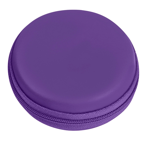 Round Zippered Electronics Travel Case - Round Zippered Electronics Travel Case - Image 19 of 21