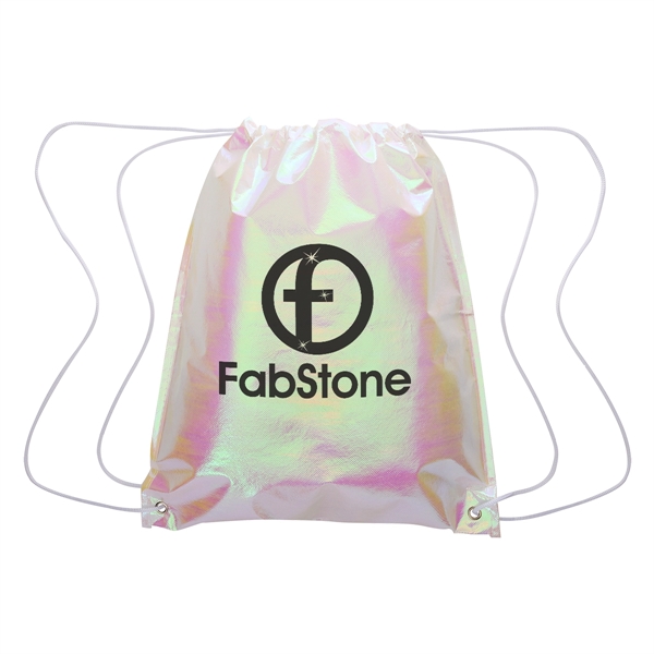 Iridescent Pearl Drawstring Bag - Iridescent Pearl Drawstring Bag - Image 1 of 2