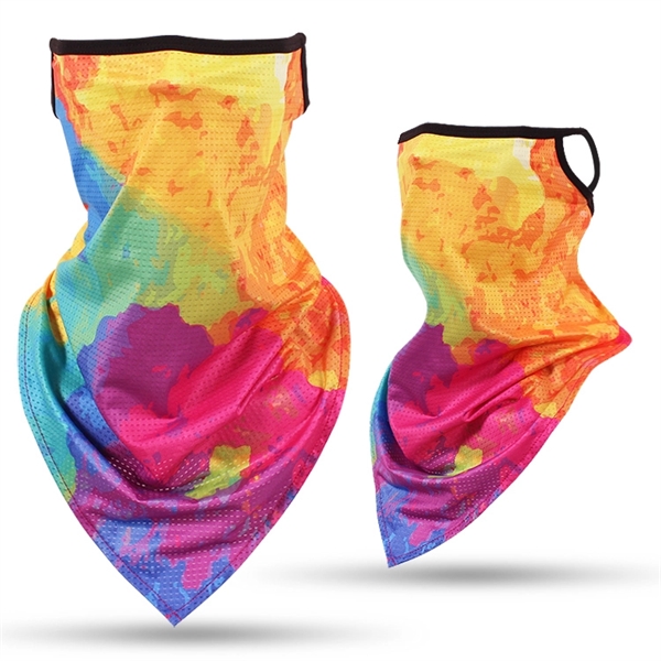 Full Color Neck Gaiter Face Bandana mask w/ Ear Loop - Full Color Neck Gaiter Face Bandana mask w/ Ear Loop - Image 1 of 2