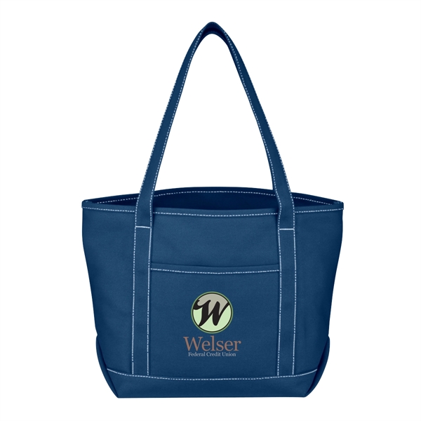 Medium Cotton Canvas Yacht Tote Bag - Medium Cotton Canvas Yacht Tote Bag - Image 12 of 31