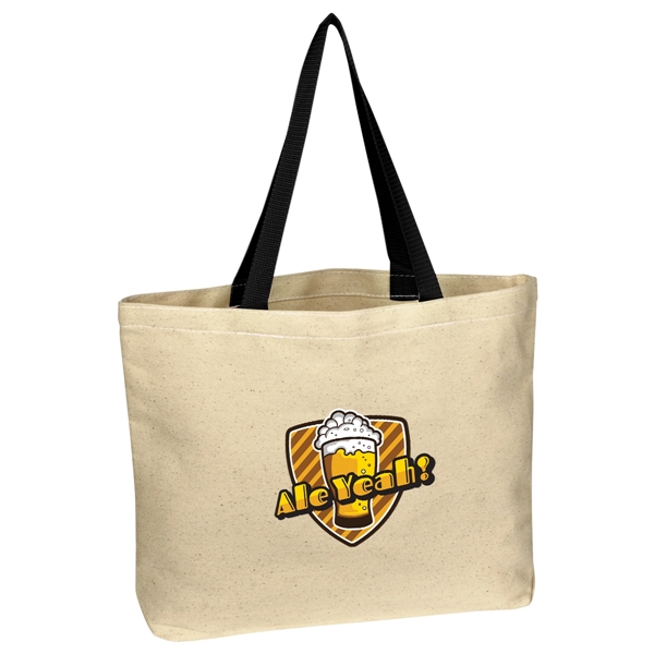 Natural Cotton Canvas Tote Bag - Natural Cotton Canvas Tote Bag - Image 1 of 15