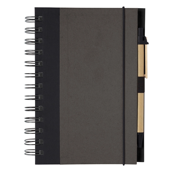 ECO-INSPIRED SPIRAL NOTEBOOK & PEN - ECO-INSPIRED SPIRAL NOTEBOOK & PEN - Image 6 of 21