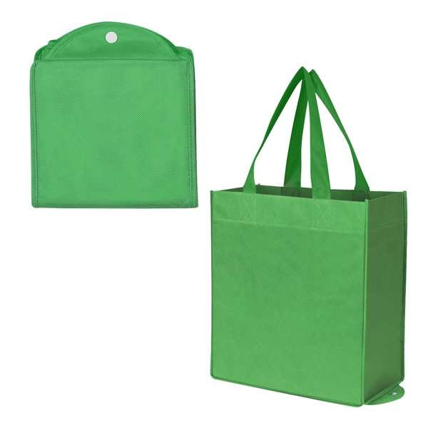 Non-Woven Foldable Shopper Tote Bag - Non-Woven Foldable Shopper Tote Bag - Image 11 of 21