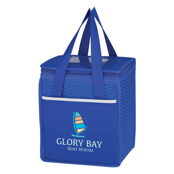 Non-Woven Wave Design Kooler Lunch Bag - Non-Woven Wave Design Kooler Lunch Bag - Image 11 of 19