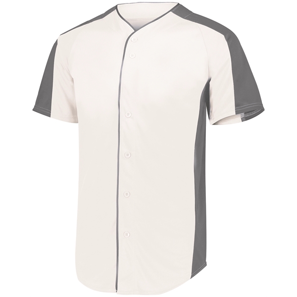 Augusta Sportswear Adult Full-Button Baseball Jersey - Augusta Sportswear Adult Full-Button Baseball Jersey - Image 9 of 10