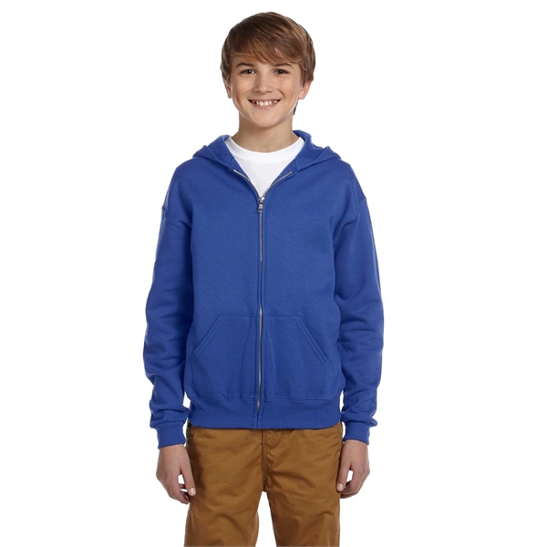 Jerzees Youth NuBlend® Fleece Full-Zip Hooded Sweatshirt - Jerzees Youth NuBlend® Fleece Full-Zip Hooded Sweatshirt - Image 21 of 44