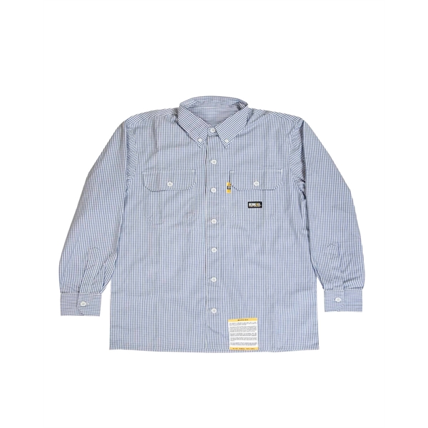 Berne Men's Flame-Resistant Down Plaid Work Shirt - Berne Men's Flame-Resistant Down Plaid Work Shirt - Image 2 of 5