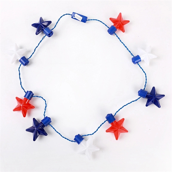 July 4th Light Up Necklace - July 4th Light Up Necklace - Image 1 of 2