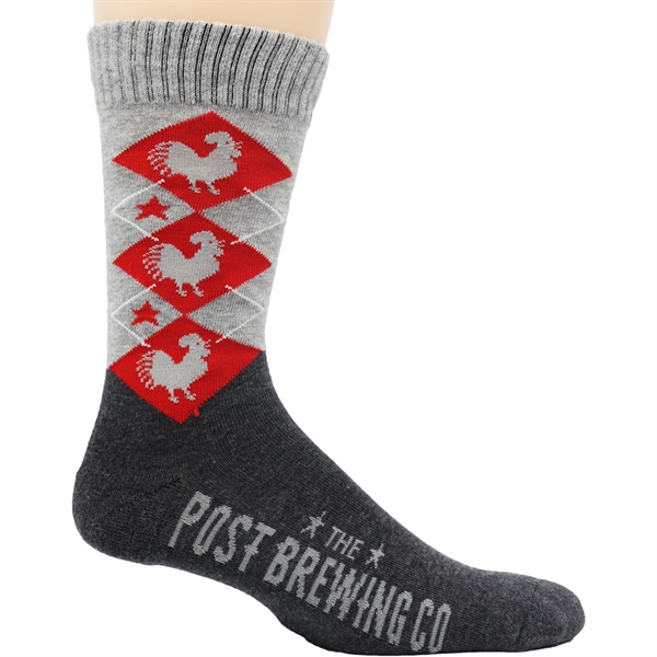 Custom Woven Bamboo Cotton Mid Calf Crew Athletic Socks - Custom Woven Bamboo Cotton Mid Calf Crew Athletic Socks - Image 1 of 3