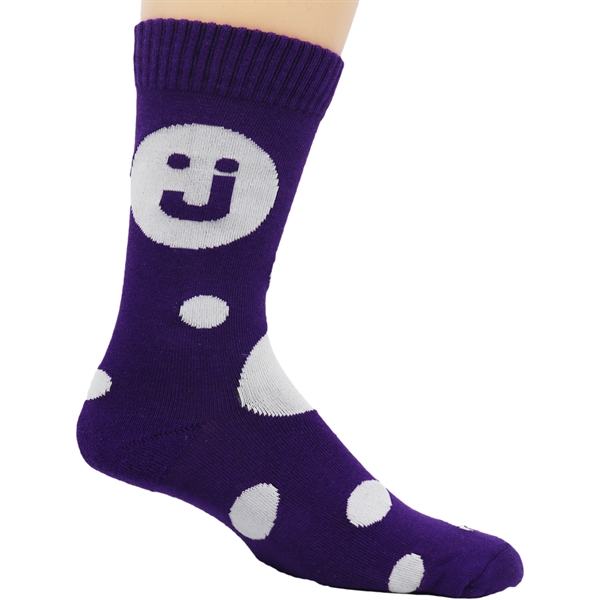 Custom Woven Pima Cotton Crew Dress Socks - Custom Woven Pima Cotton Crew Dress Socks - Image 6 of 7