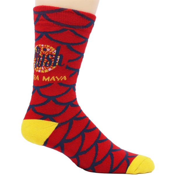 Custom Woven Pima Cotton Crew Dress Socks - Custom Woven Pima Cotton Crew Dress Socks - Image 7 of 7