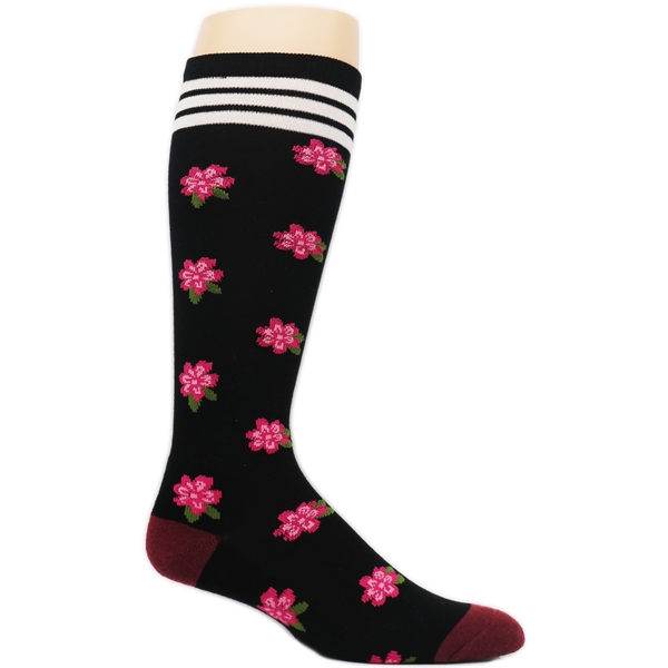 Custom Woven Organic Cotton Knee High Socks - Custom Woven Organic Cotton Knee High Socks - Image 2 of 3