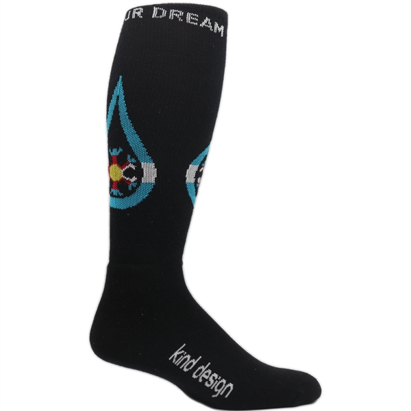 Custom Woven Organic Cotton Knee High Socks - Custom Woven Organic Cotton Knee High Socks - Image 1 of 3
