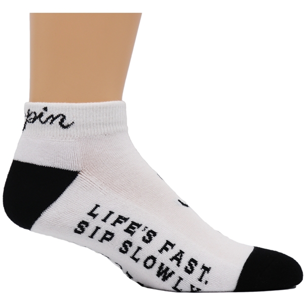 Custom Woven Pima Cotton Low-Cut Ankle Socks - Custom Woven Pima Cotton Low-Cut Ankle Socks - Image 0 of 5