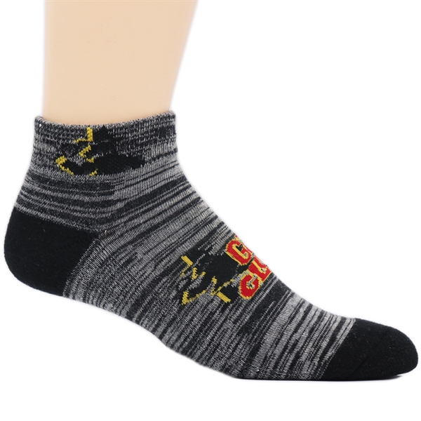 Custom Woven Pima Cotton Low-Cut Ankle Socks - Custom Woven Pima Cotton Low-Cut Ankle Socks - Image 4 of 5