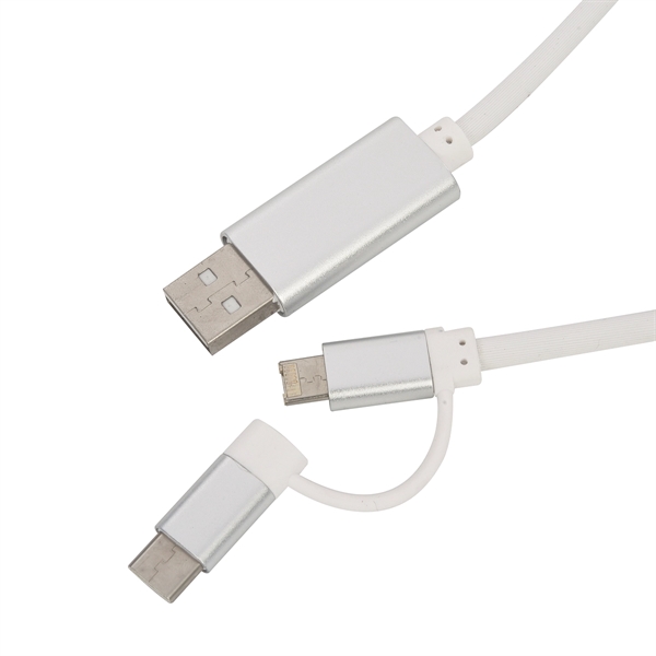 3-in-1 3 Ft. Disco Tech Light Up Charging Cable - 3-in-1 3 Ft. Disco Tech Light Up Charging Cable - Image 2 of 4
