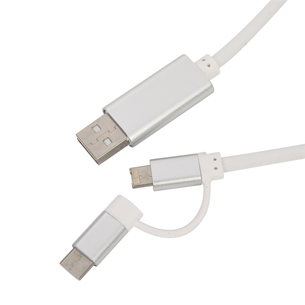 3-in-1 3 Ft. Disco Tech Light Up Charging Cable - 3-in-1 3 Ft. Disco Tech Light Up Charging Cable - Image 3 of 4