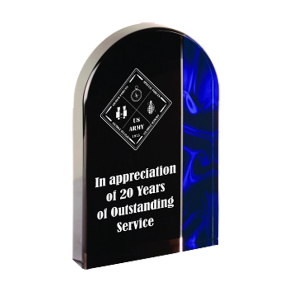 8" Arch Blue Velvet Acrylic - 8" Arch Blue Velvet Acrylic - Image 0 of 1