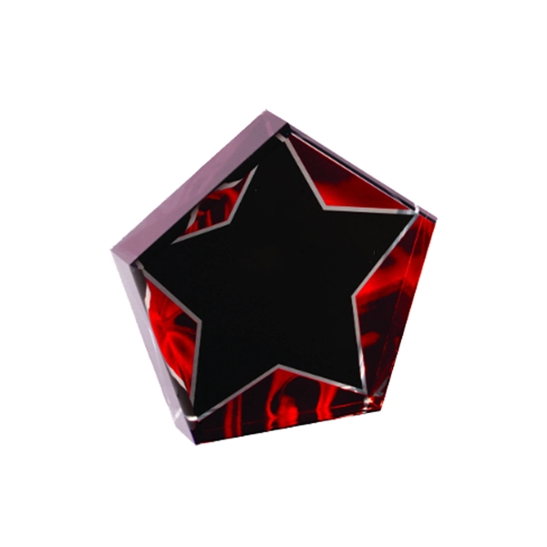 5" Star Red Velvet Acrylic - 5" Star Red Velvet Acrylic - Image 1 of 1