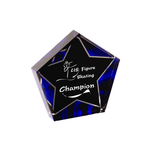 5" Star Blue Velvet Acrylic - 5" Star Blue Velvet Acrylic - Image 0 of 1