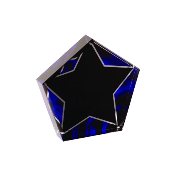 5" Star Blue Velvet Acrylic - 5" Star Blue Velvet Acrylic - Image 1 of 1
