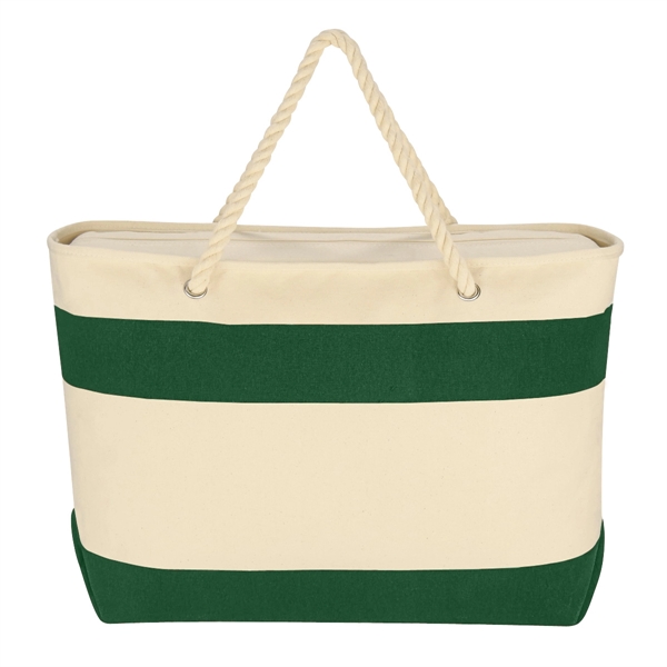 Large Cruising Tote Bag With Rope Handles - Large Cruising Tote Bag With Rope Handles - Image 3 of 16