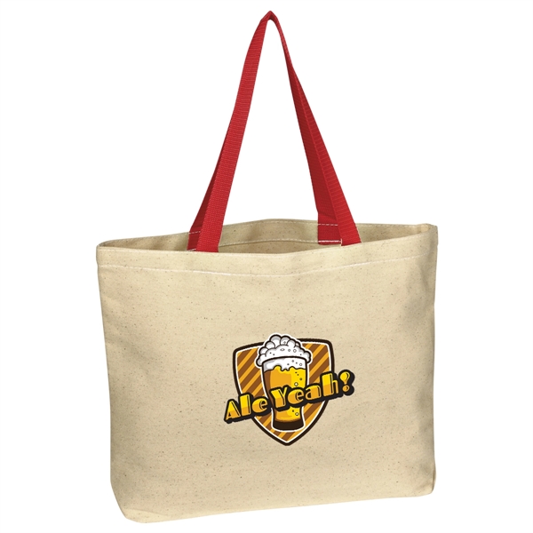 Natural Cotton Canvas Tote Bag - Natural Cotton Canvas Tote Bag - Image 4 of 15