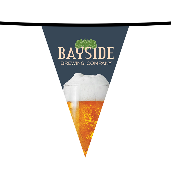 15' PVC Triangular Pennant String - 15' PVC Triangular Pennant String - Image 2 of 4