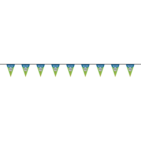 30' PVC Triangular Pennant String - 30' PVC Triangular Pennant String - Image 1 of 4