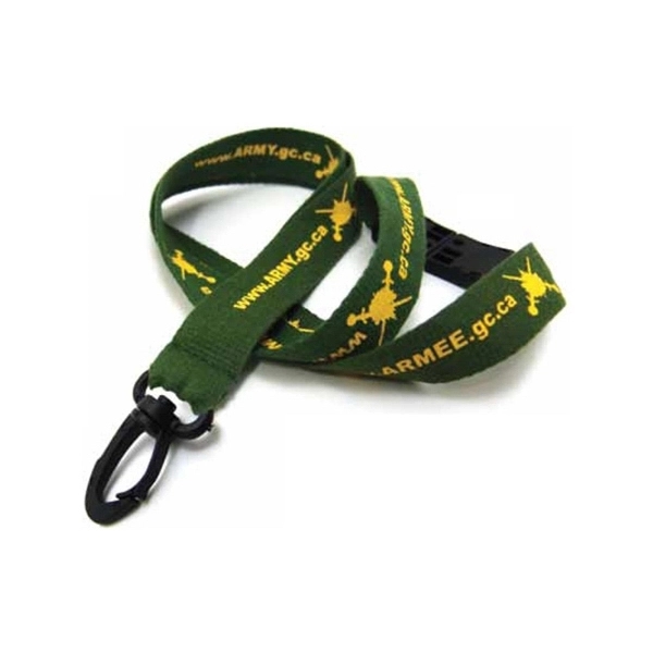 Silkscreened Organic Lanyard w/ Detachable Buckle - Silkscreened Organic Lanyard w/ Detachable Buckle - Image 5 of 5