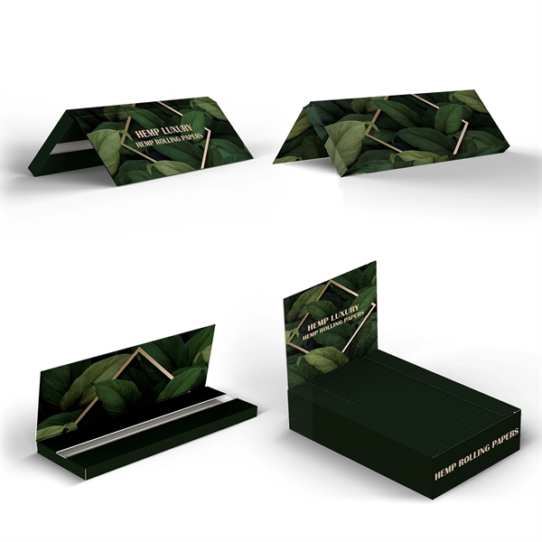 Hemp Rolling Papers 1 1/4" with Full Custom Booklets - Hemp Rolling Papers 1 1/4" with Full Custom Booklets - Image 0 of 11
