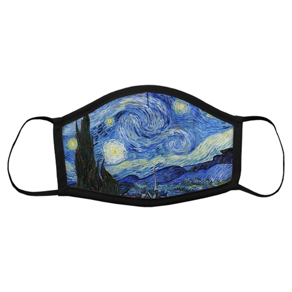 Face Mask with Nose Pleat -Black Trim - Face Mask with Nose Pleat -Black Trim - Image 1 of 1