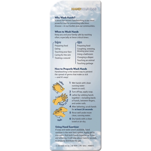 Bookmark - Handwashing: Why, When & How - Bookmark - Handwashing: Why, When & How - Image 2 of 2