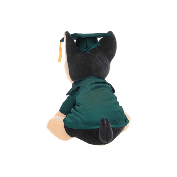 Soft Plush Stuffed Dog in Graduation Cap & Gown - Soft Plush Stuffed Dog in Graduation Cap & Gown - Image 4 of 29