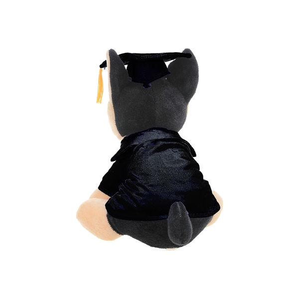 Soft Plush Stuffed Dog in Graduation Cap & Gown - Soft Plush Stuffed Dog in Graduation Cap & Gown - Image 3 of 29