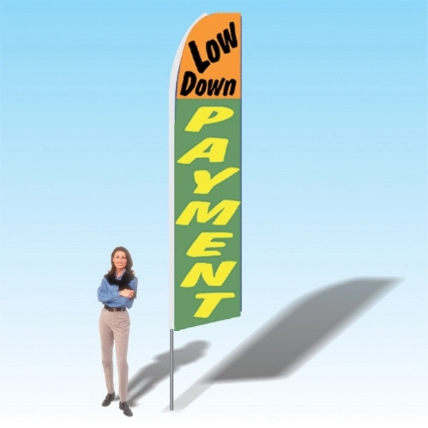 15ft. Advertising Banner Flag - Financial - 15ft. Advertising Banner Flag - Financial - Image 0 of 13