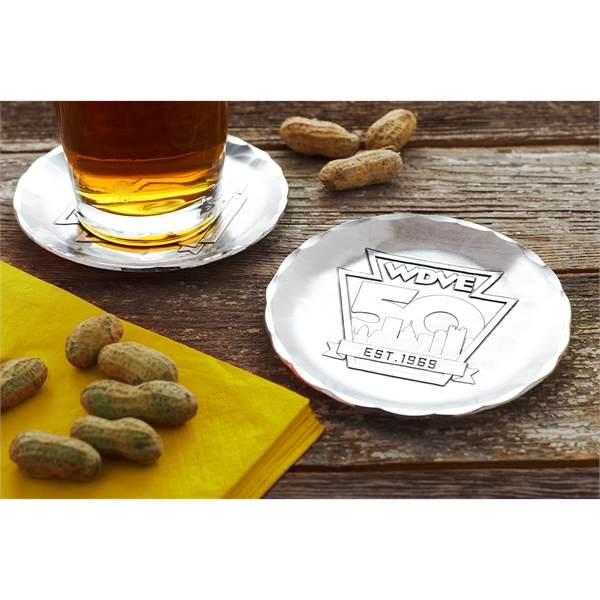 York 2-Piece Round Metal Coaster Set - York 2-Piece Round Metal Coaster Set - Image 1 of 2