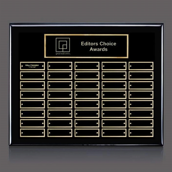 Oakleigh Horiz Pert/Plaque - Black/Gold - Oakleigh Horiz Pert/Plaque - Black/Gold - Image 3 of 3