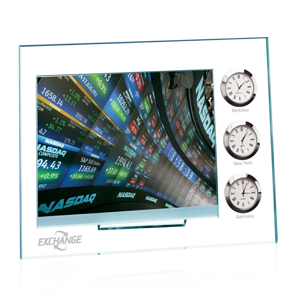 Dateline Clock/Frame - Jade/Chrome - Dateline Clock/Frame - Jade/Chrome - Image 0 of 0