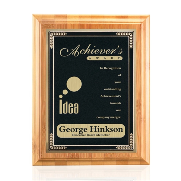 Bamboo/Cardinal Plaque - Black - Bamboo/Cardinal Plaque - Black - Image 1 of 3
